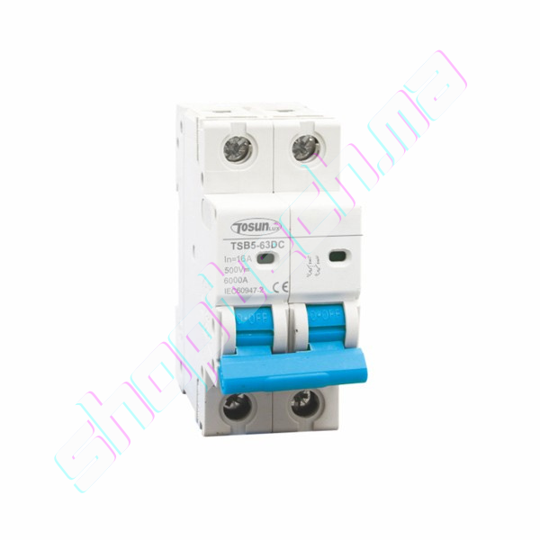 Disjoncteur 2p 16a 500vdc