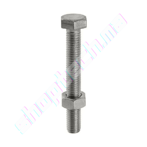 Boulon et ecrou 10x60 galvanisé